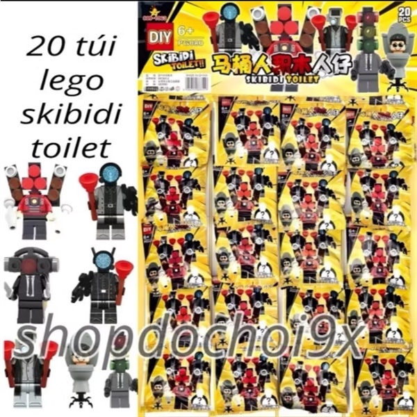 Túi lắp ráp Skibidi Toilet mini