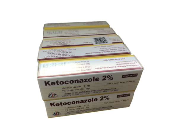 Ketoconazole 2% mekophar (lốc/10t/5gr)