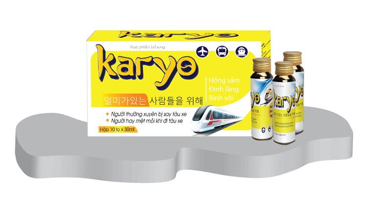 Nước uống thảo dược chống say tàu xe karyo (h/10c/30ml)