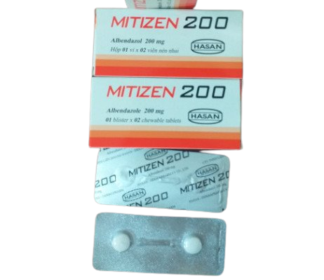 Mitizen albendazole 200mg hasan (h/2v)