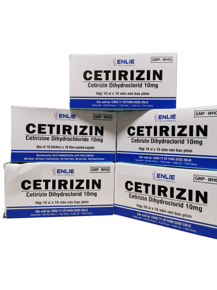(date cận t6.2026) Cetirizin 10mg enlie (h/100v)