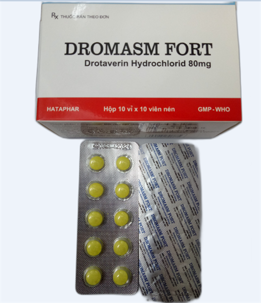 Dromasm Fort Drotaverin 80mg Hataphar (H/100V)