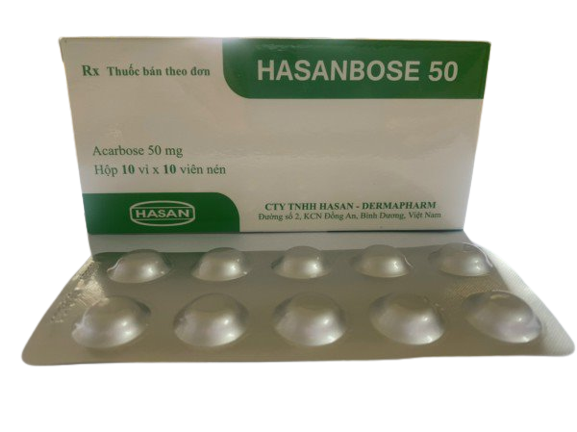 Hasanbose acarbose 50mg hasan (h/100v)