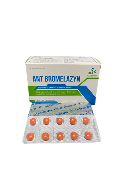 Giảm phù nề ANT Bromelazyn Dolexphar (H/100V)