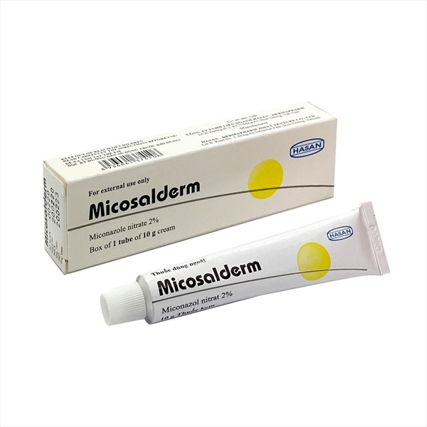Micosalderm miconazol 2% hasan (lốc/10t/10gr)