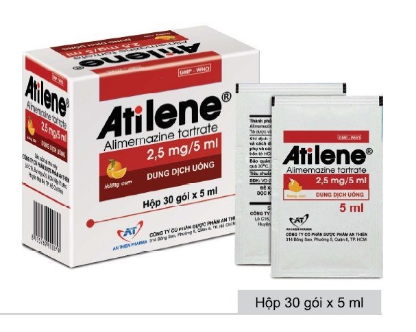 Atilene alimemazine 2.5mg/5ml an thiên (h/30g/5ml)
