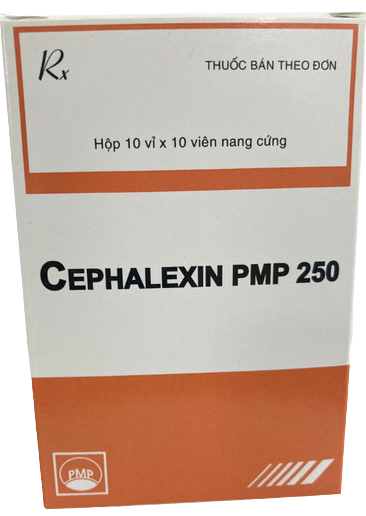 Cephalexin 250mg pmp pymepharco (h/100v) (viên xanh đậm trắng)