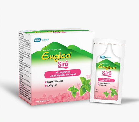 Siro hỗ trợ giảm ho eugica mega (h/30g/5ml)