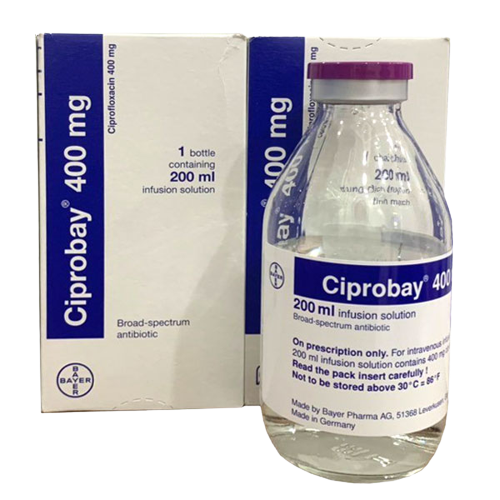 Ciprobay ciprofloxacin 400mg bayer (c/200ml)