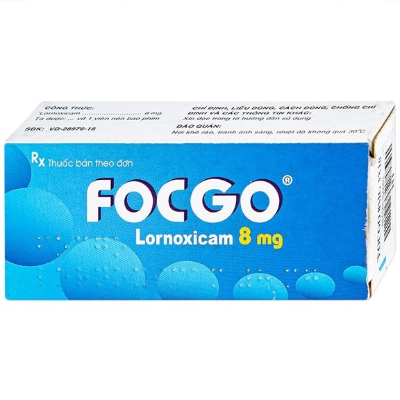 Focgo lornoxicam 8mg laviat (h/30v)