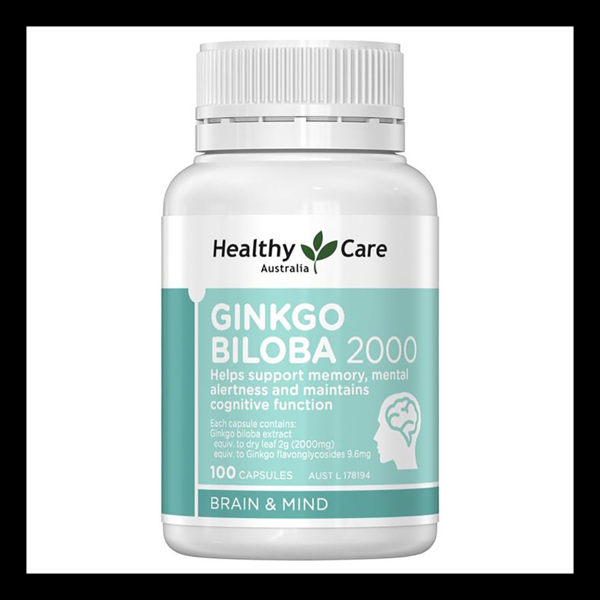 Bổ não ginkgo biloba 2000 healthy care (c/100v)