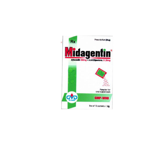 Midagentin 250mg/31.25mg minh dân (h/12g/1.5gr)