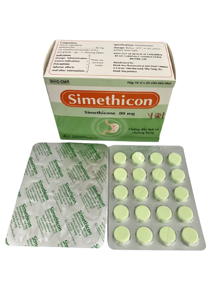 Simethicone 80mg khapharco (h/200v)
