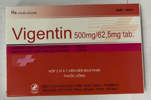 Vigentin 500mg/62,5mg tab pharbaco (h/14v)