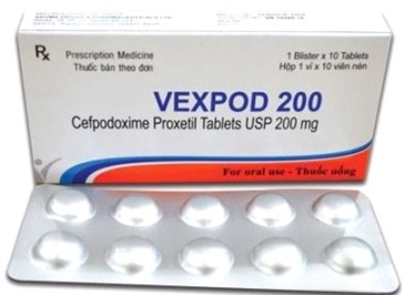 Vexpod cefpodoxim 200mg akums (h/10v)