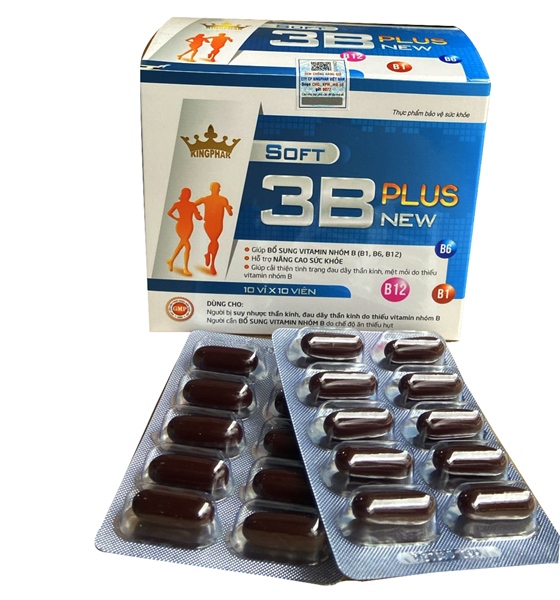 Bổ sung vitamin Soft 3B Plus New Kingphar (H/100V)