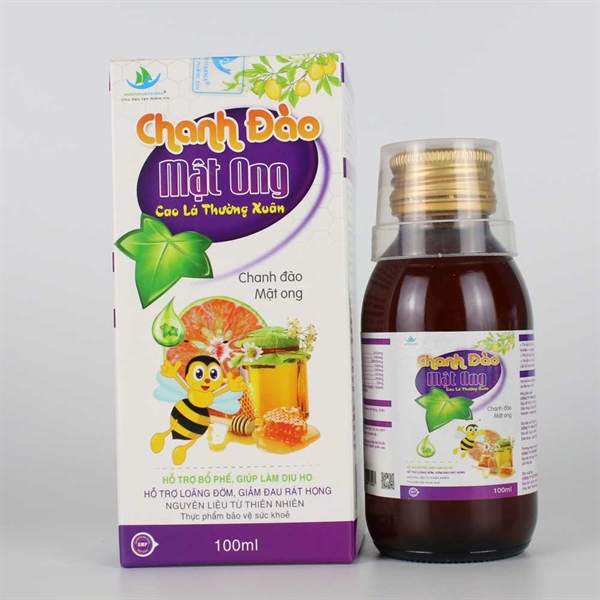 Siro ho chanh đào mật ong th pharma (c/100ml)