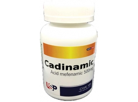 Cadinamic acid mefenamic 500mg usp (c/100v)