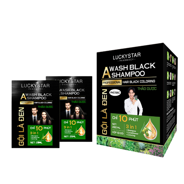 Gội là đen thảo dược lucky star (h/10g/25ml)