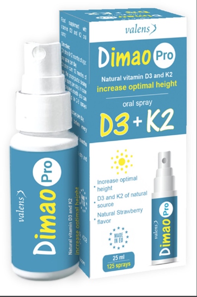 Xịt Vitamin D3 K2 Dimao Pro Valens (C/25ml)