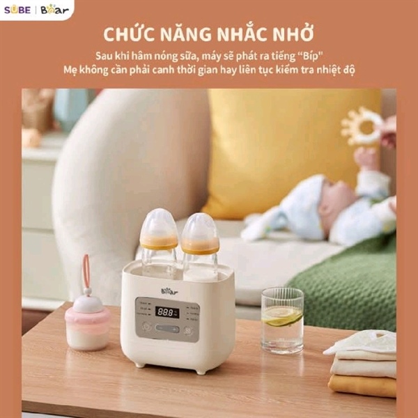 Máy hâm sữa tiệt trùng Bear BW-4H03M bảo hành 18 tháng