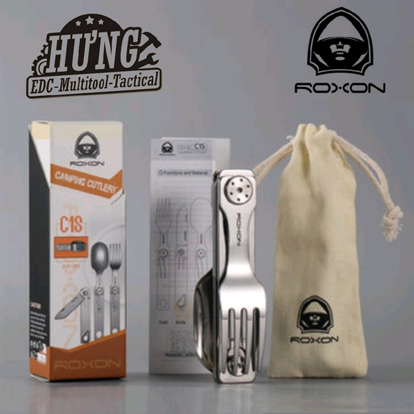 Bộ dao muỗng nĩa gấp gọn Roxon C1S