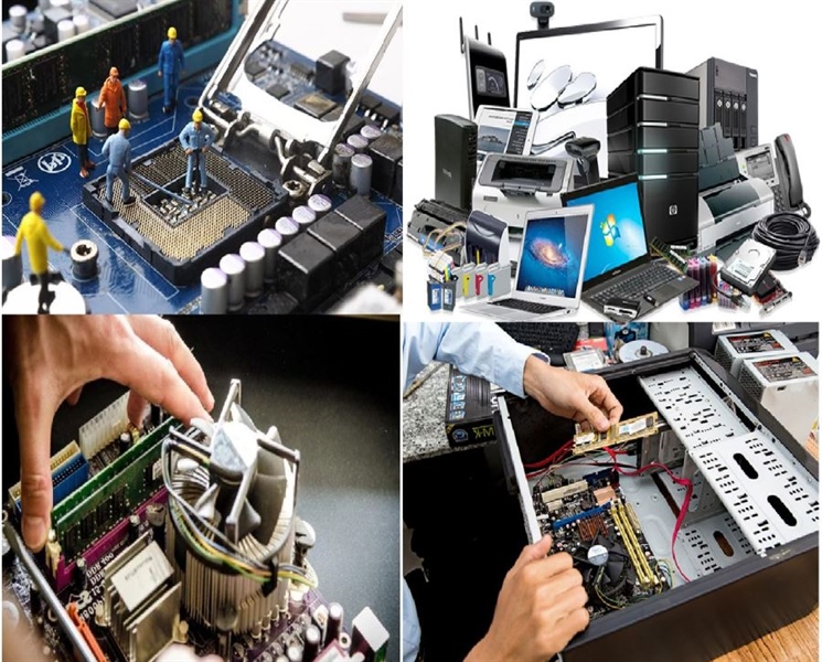 Dịch vụ bảo dưỡng máy tính, vệ sinh case, màn hình, lắp đặt máy tính, gia cố bàn để phím học sinh...