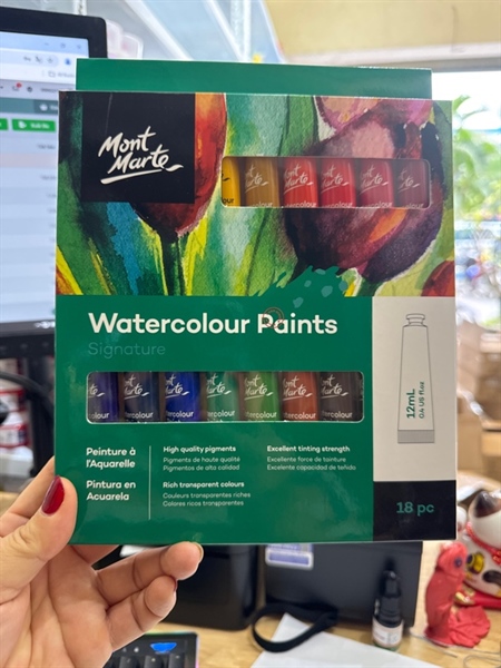 Bộ Màu Nước Mont Marte Signature – Set 18 Tuýp x 12ml