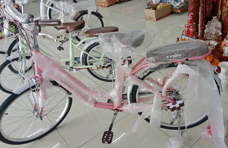 XE ĐẠP TAIK MÀU HỒNG