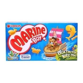 Bánh cá vị rong biển tuyết xanh Orion Marine Boy hộp 32g