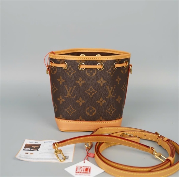 Túi LV nóe hoa nâu 2strap sz12 (A-T) KG+