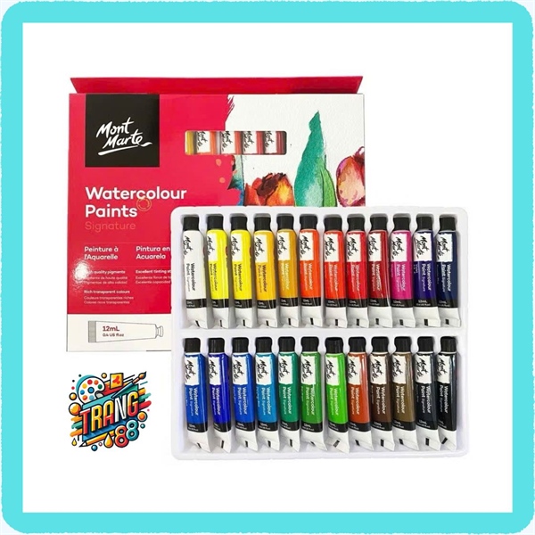 Bộ Màu Nước Mont Marte Signature – Set 24 Tuýp x 12ml