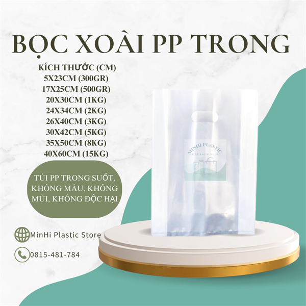 Bọc xoài PP trong size 30