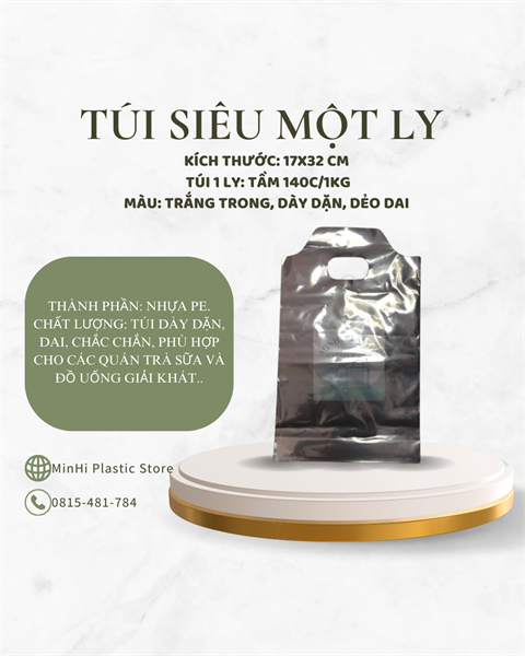 Bọc PE siêu 1 ly xếp đáy zin