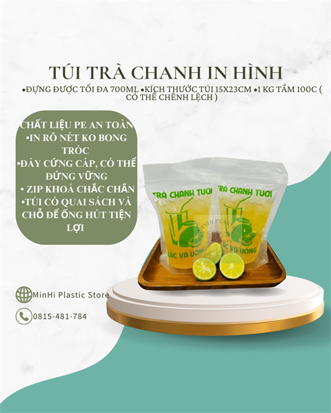 Túi Trà Chanh In Hình