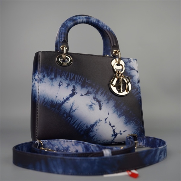 Túi Dior Lady xanh đen (04-MA-0230) szM KG+