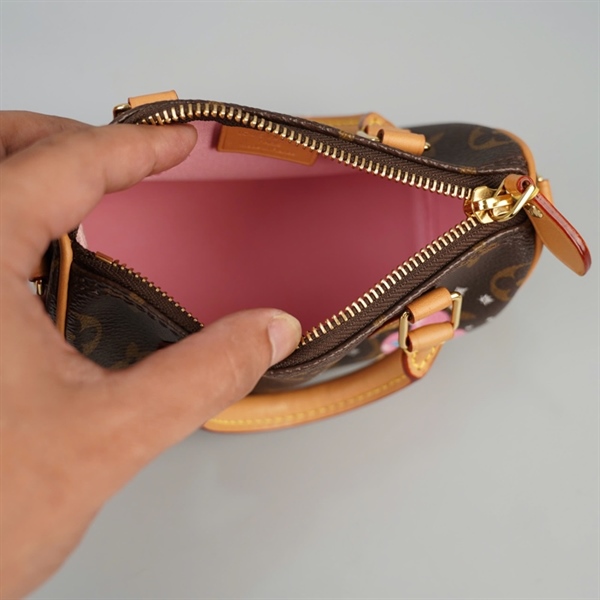 Túi LV speedy hoa nâu (TY3293) sz16 (HC)+