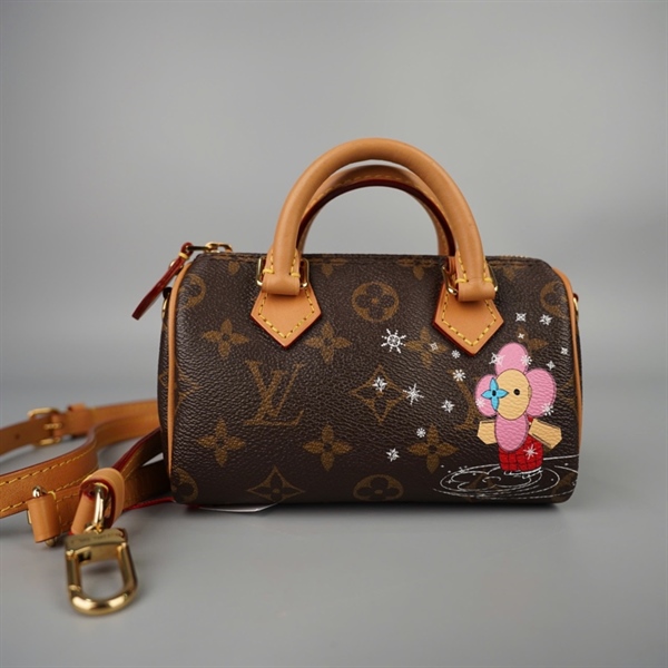 Túi LV speedy hoa nâu (TY3293) sz16 (HC)+