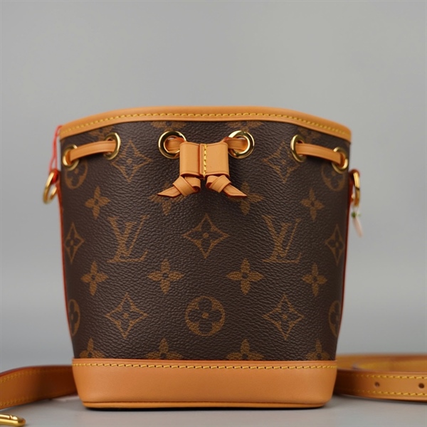 Túi LV nóe hoa nâu 2strap sz12 (A-T) KG+