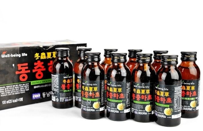 Nước đông trùng hạ thảo hàn quốc IAF hộp 10 chai