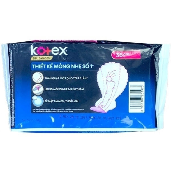 Băng vệ sinh Kotex mini meow siêu mềm cánh mỏng 8 miếng 24cm/16 GÓI182