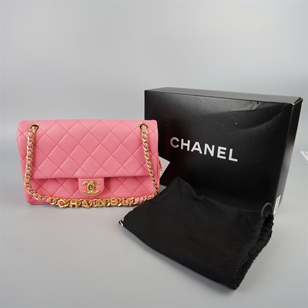 Túi Chanel Classic hồng (H278J6P1) sz25 KG+