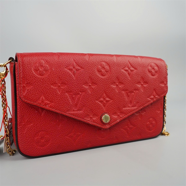 Túi LV Félicie Pochette hoa đỏ có lót form sz21+