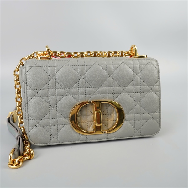 Túi Dior Caro xám (02-MA-1201) sz21 (BQ) KG+