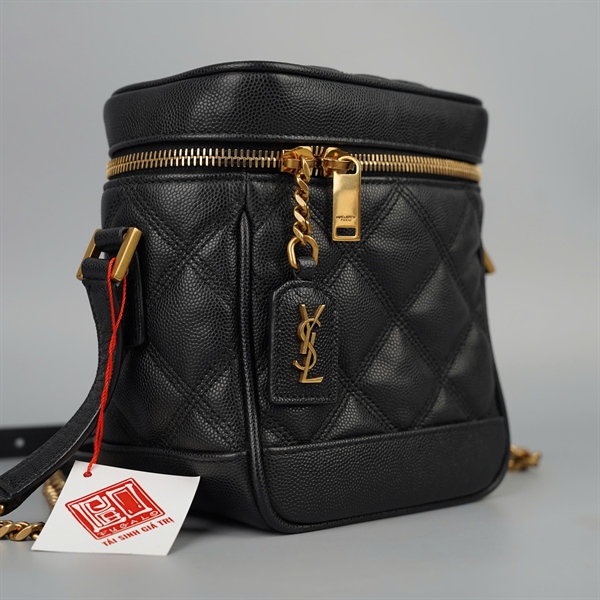 Túi YSL Vanity đen sz14 (A-T) KG+