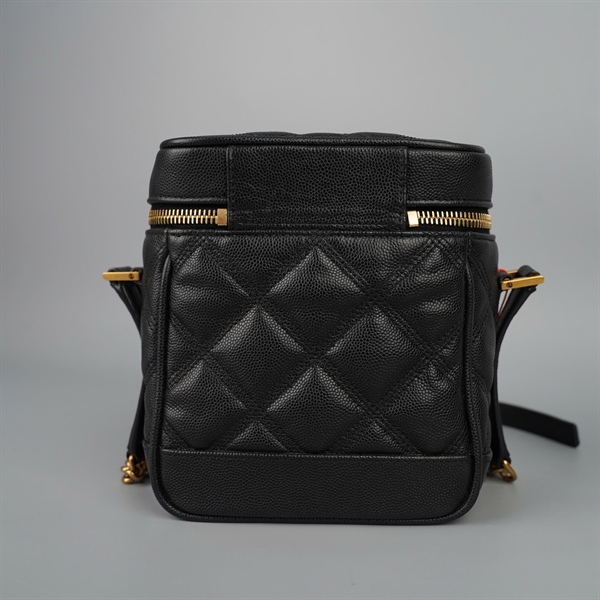 Túi YSL Vanity đen sz14 (A-T) KG+