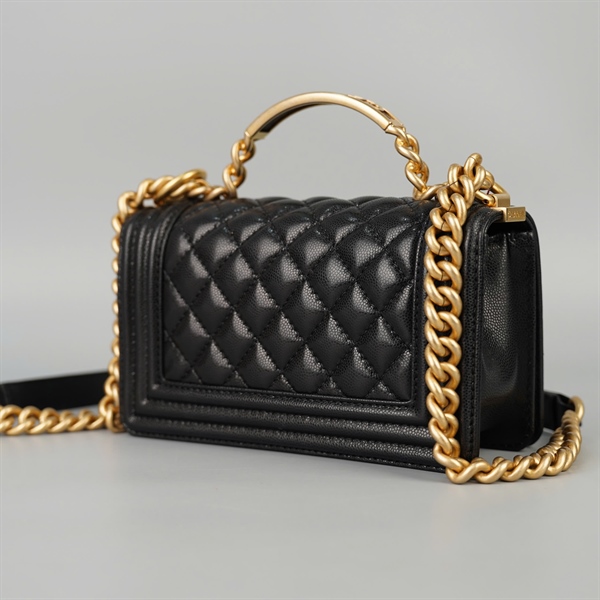 Túi Chanel Boy đen (C6HE7X5A) sz20 (HC)+