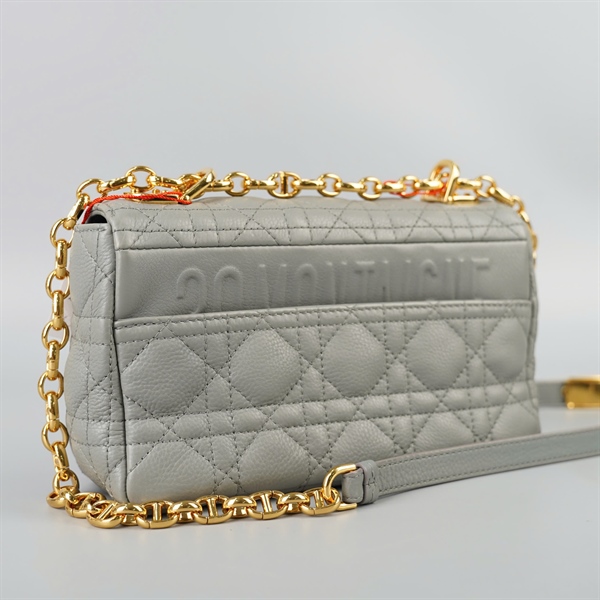 Túi Dior Caro xám (02-MA-1201) sz21 (BQ) KG+