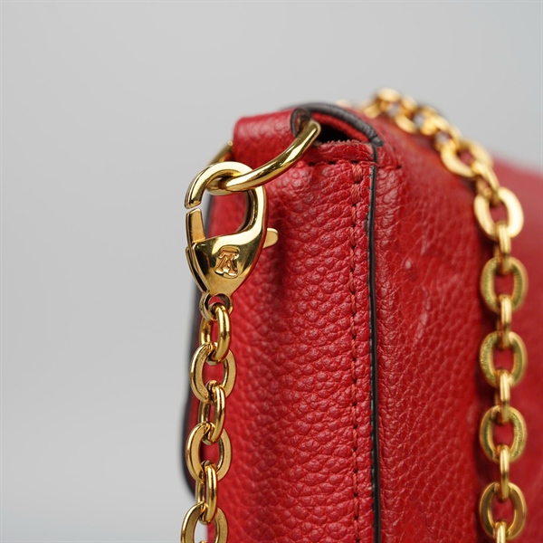 Túi LV Félicie Pochette hoa đỏ có lót form sz21+