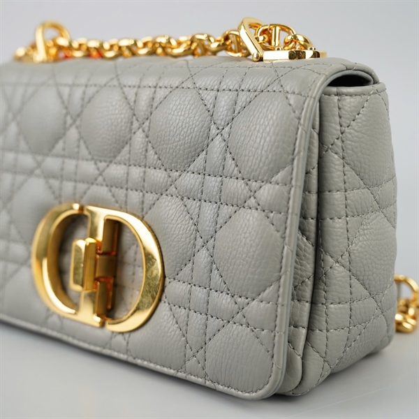 Túi Dior Caro xám (02-MA-1201) sz21 (BQ) KG+